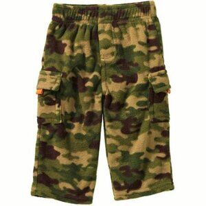 New Garanimals Boy Baby Toddler Cargo Fleece Camouflage pant green size 12 Month